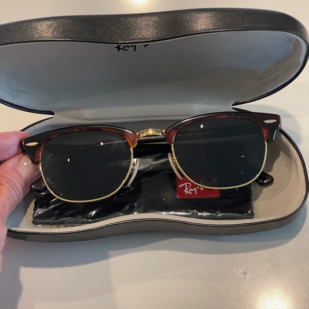 Ray-ban sunglasses with diopters -3. glass lenses excellent condition RB 5154